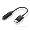 USB-C para fone de ouvido de fone de ouvido do Adaptador